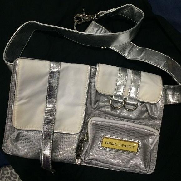 Vintage Silver BEBE Sport Fanny Pack