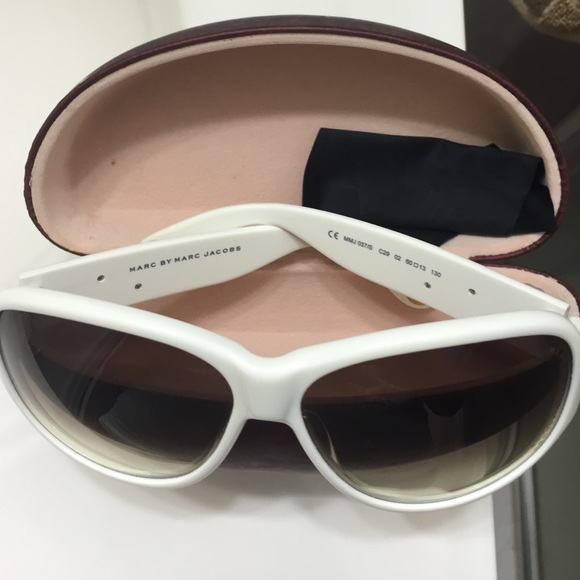 Marc by Marc Jacobs white sunglasses