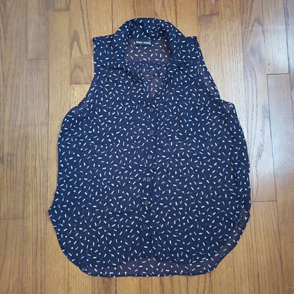 Sheer Wet Seal navy top