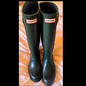 HUNTER ORIGINAL TALL WELLINGTON RAIN BOOTS