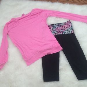 PINK yoga outfit