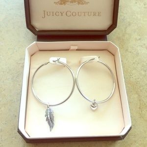 Juicy Couture hoop earrings