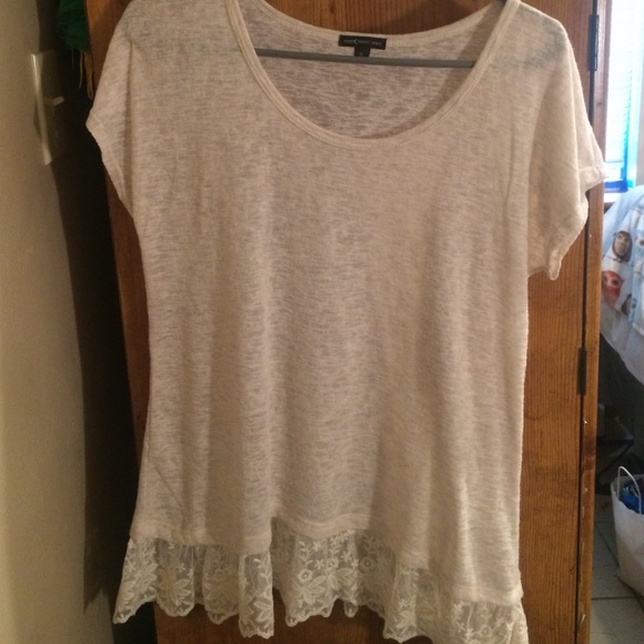 Flowy off white top