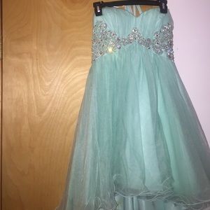 Turquoise homecoming dress