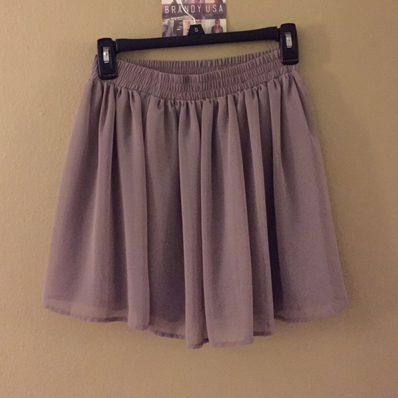 Taupe skater skirt