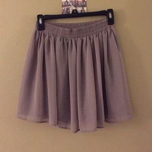 Taupe skater skirt