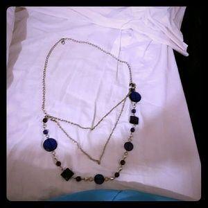 Blue gem neclace