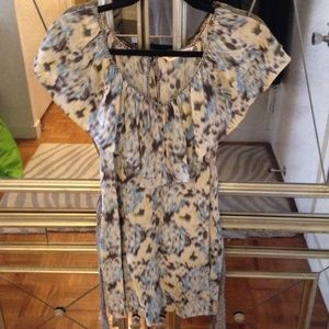 Rebecca Taylor Watercolor Ruffle Dress 2