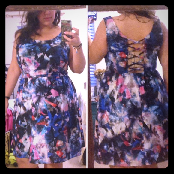 🔴SOLD🔴galaxy dress w/Partially exposed back