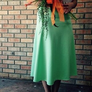 Mint green skirt