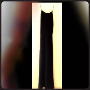 JCREW LONG HALTER STRAP SILK DRESS