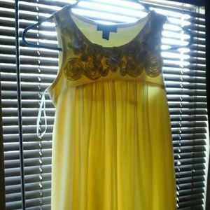Little girls yellow summer dress