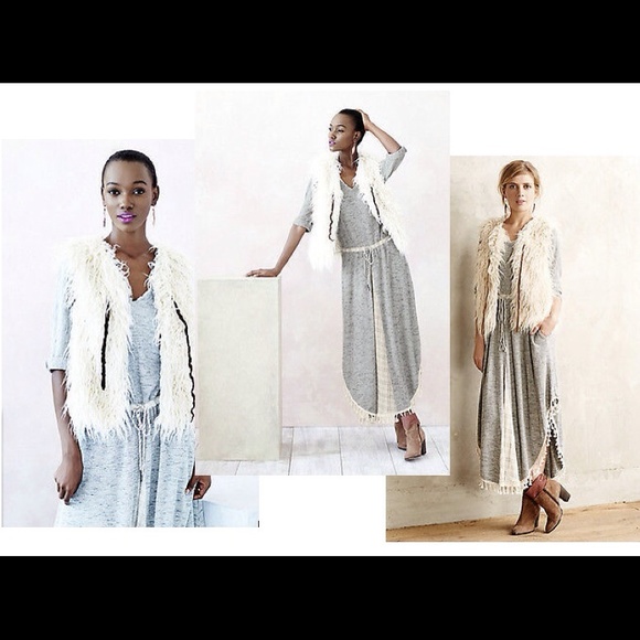 Anthropologie FIRST FROST VEST - Ivory - L - NEW - Picture 3 of 4