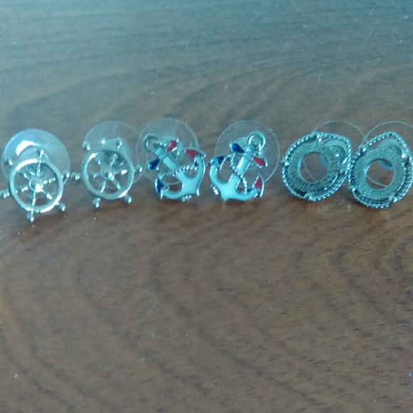 Set of Three Boating Earrings Never Worn