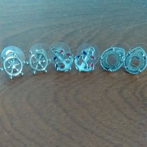 Set of Three Boating Earrings Never Worn