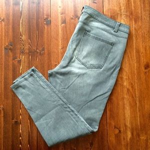 Faded Wash Grey Skinny Jeans from Forever 21 Plus
