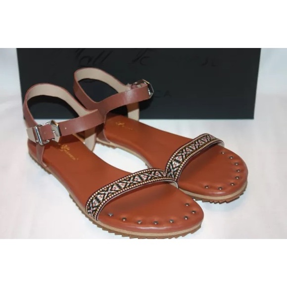 NEW! MATT BERNSON 'DJANGO' Cognac Leather Sandal
