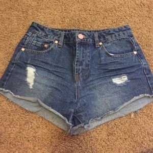 Denim high waisted shorts (Charlotte Russe)