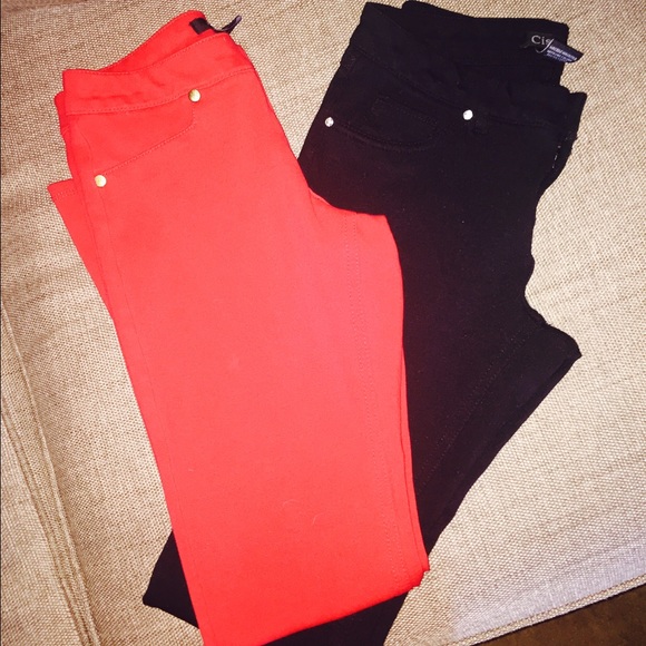Black and red Jeggings!