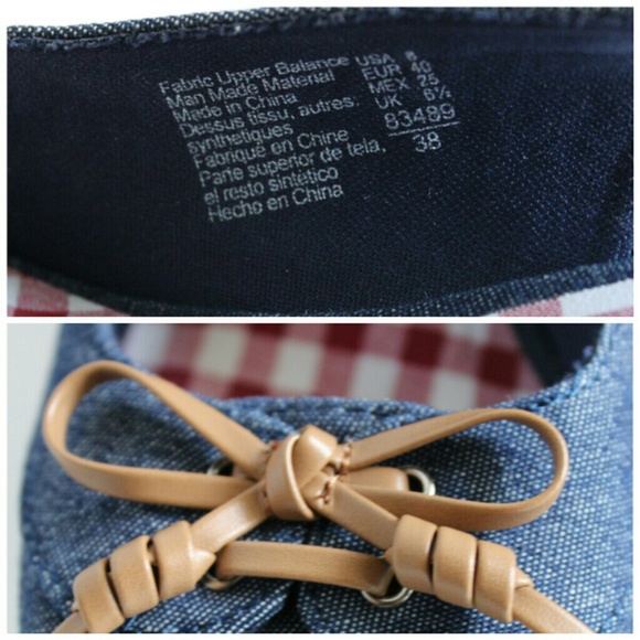 πHP 8.3.π Denim and Plaid Wedges NWOT - Picture 4 of 4