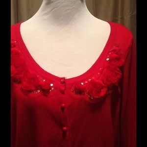 Candie's Rosette Sweater