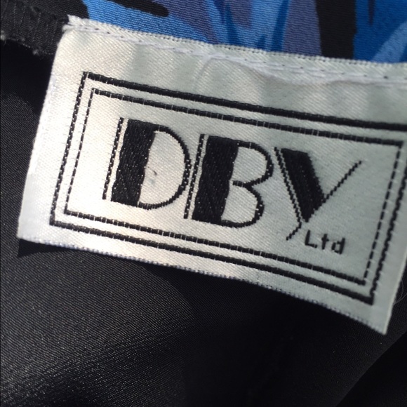 Black/blue flower maxi dress - Picture 3 of 3