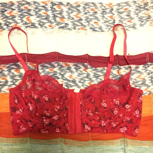 Red Floral FP Bra