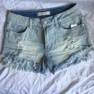 Distressed shorts