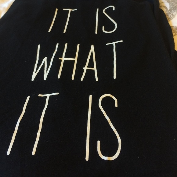 Black "It is what it is" tank top from Nordstrom! - Picture 2 of 4