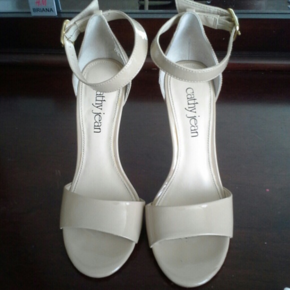 Nude strappy heels!
