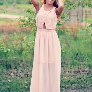 Light pink/Blush maxi dress