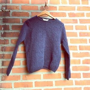 Blue crew neck sweater
