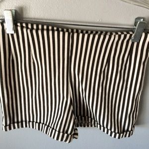 Brandy Melville Striped High Waisted Shorts