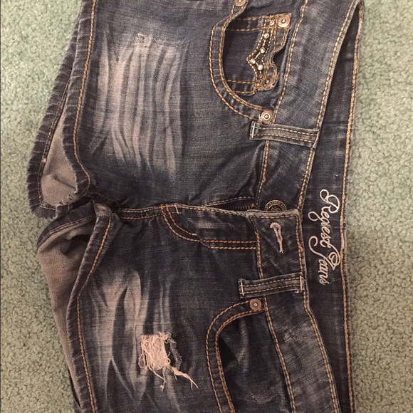 Denim shirt with embellishments