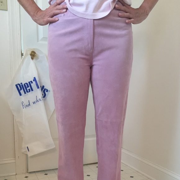 Suede Carlisle light pink/purple pants