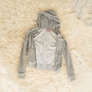 Grey terry cloth Juicy Couture zip up hoodie