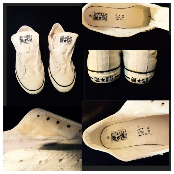 All white One Star Converse WOMEN
