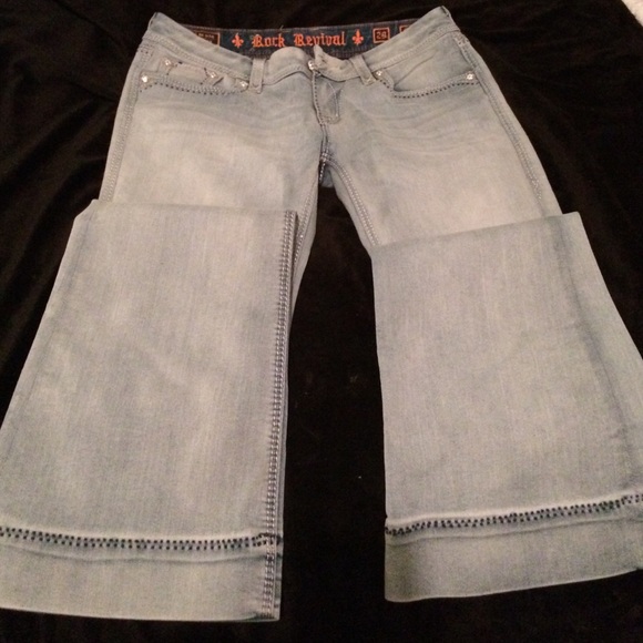 Rock revival flare jeans