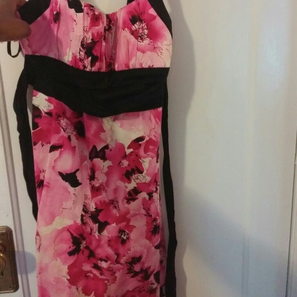 Pink flower dress