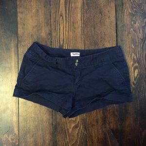 Navy blue short shorts