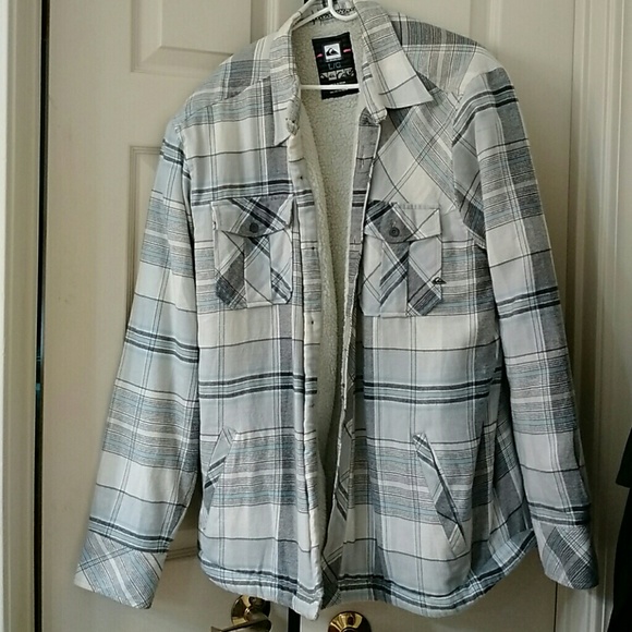 MENS quiksilver flannel coat