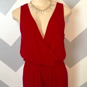 Hot red jumpsuit!
