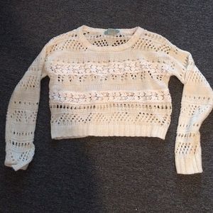 Cropped knitted sweater never been worn