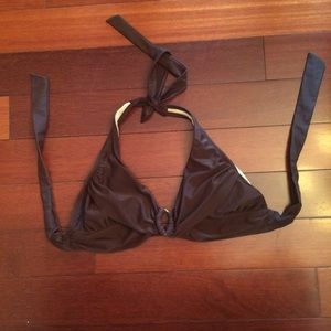 Brown halter top bikini