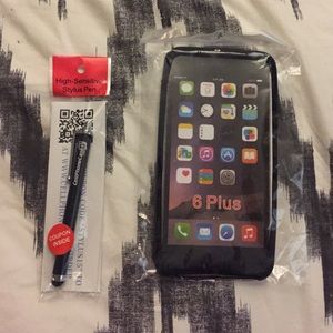 iPhone 6 Plus Black Rubber Case