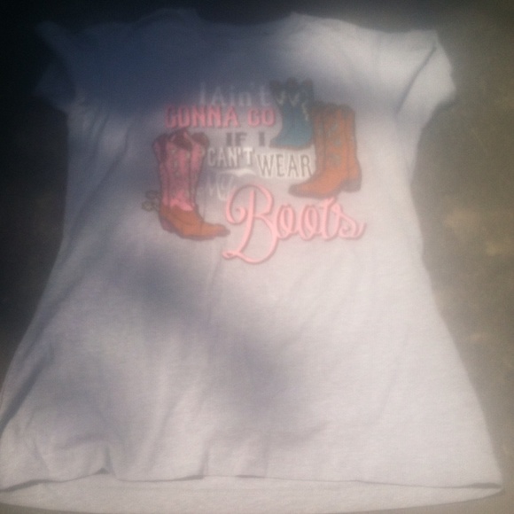 Gray boot shirt