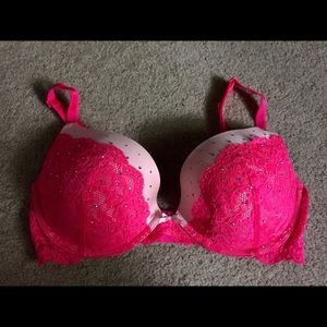 Victoria's Secret crystal pink bra