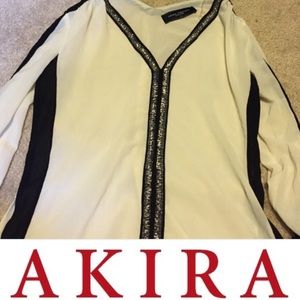 Beaded Tuxedo Blouse