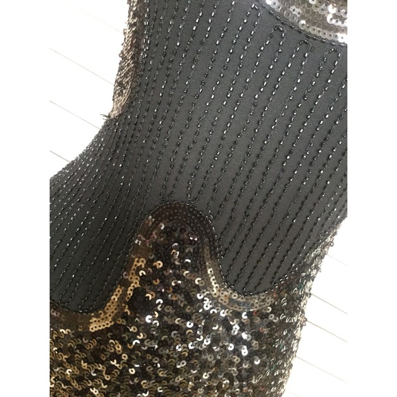 Black detailed dress, medium - Picture 4 of 4