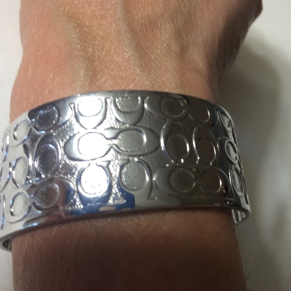 Coach silver cuff bracelet